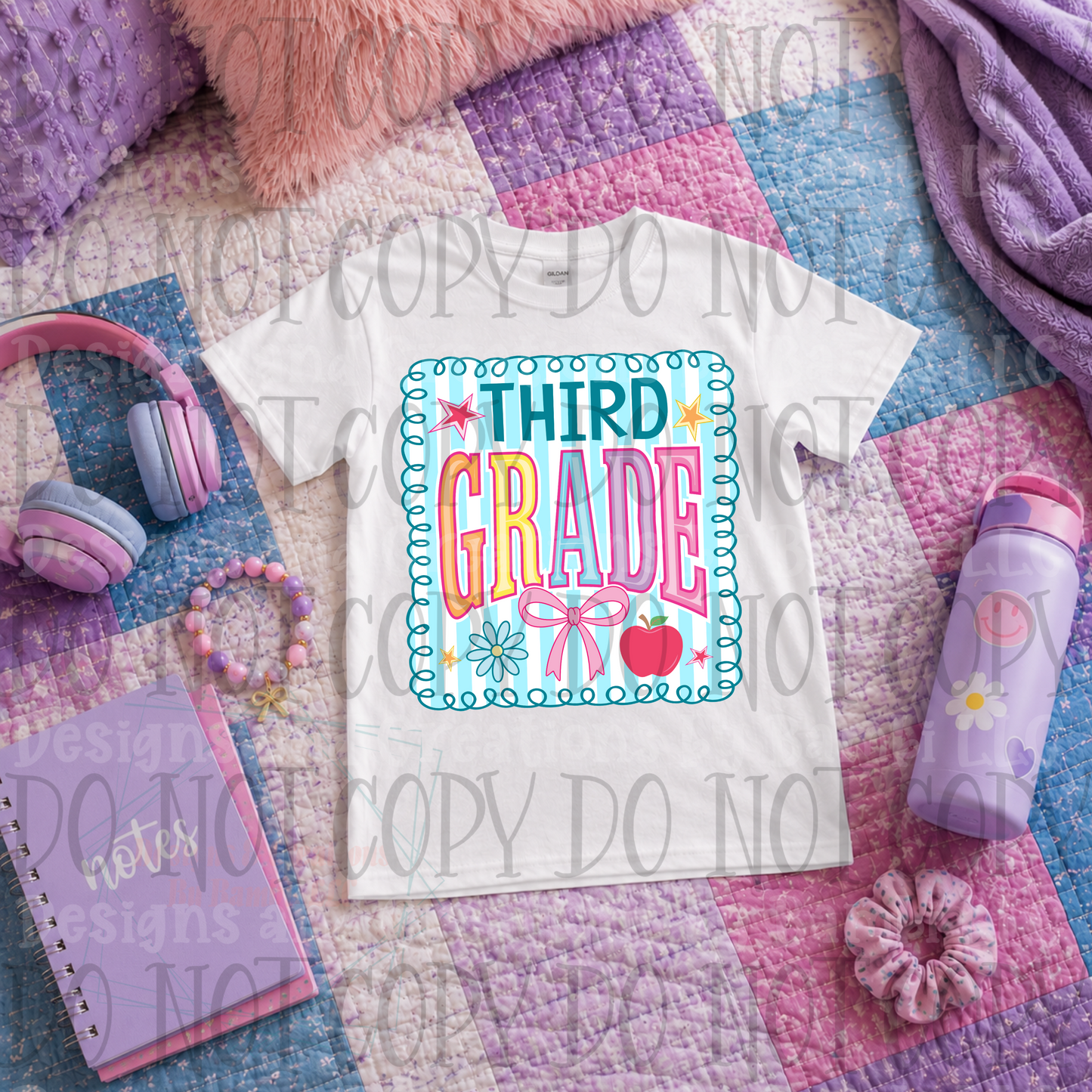 Striped Back to School Grade Girls Collection