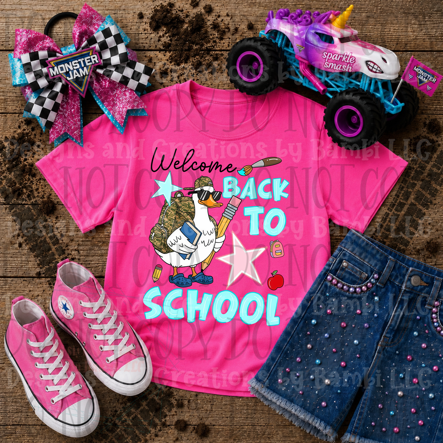 Welcome Back To School with Goose and Pencil