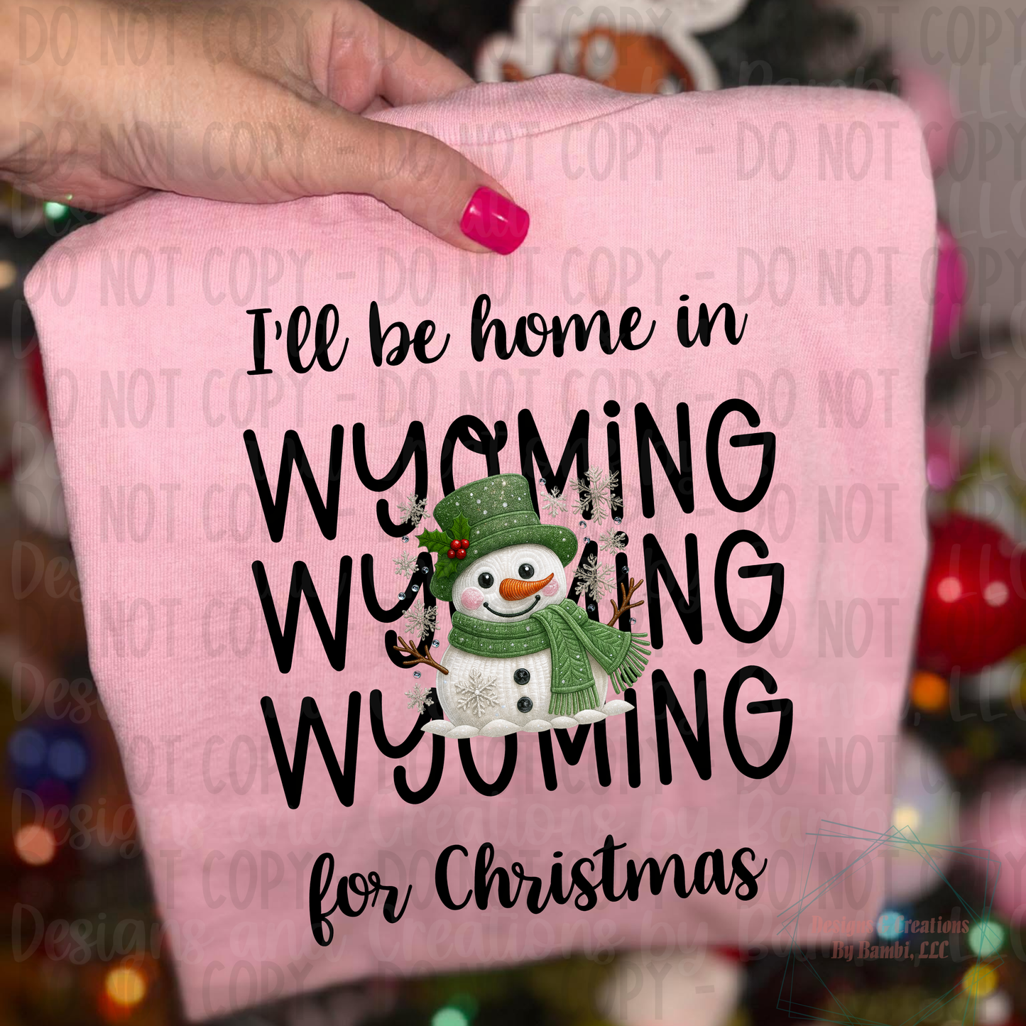 I'll Be Home in States Sage Snowman Black Font Digital Bundle
