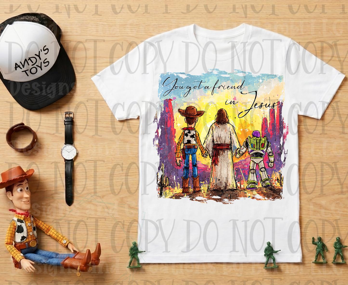 Watercolor Friend in Me TS with Jesus