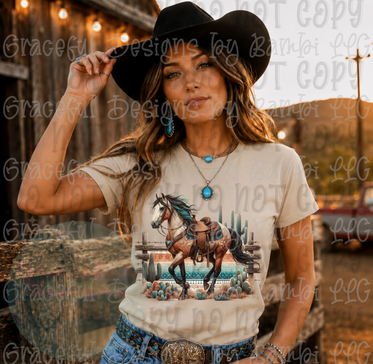Western Horse Scene