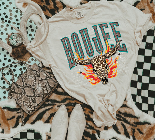 Western Style Boujee with Leopard Skull