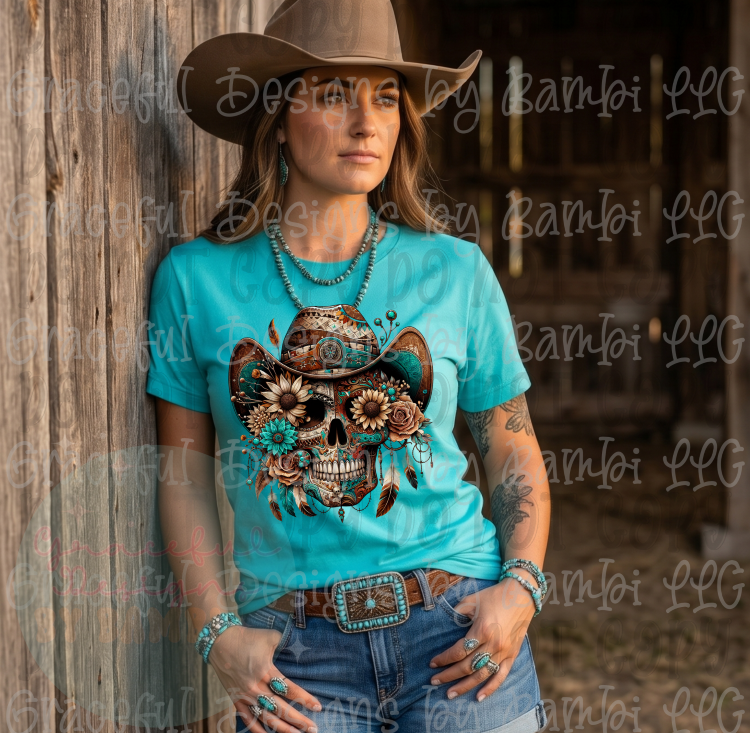 Western Boho Skull