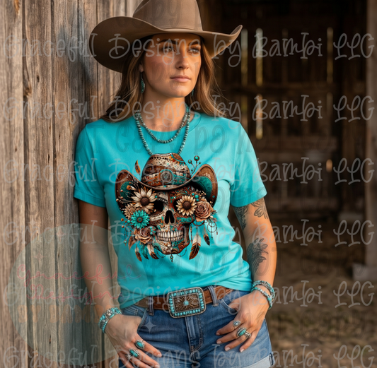 Western Boho Skull