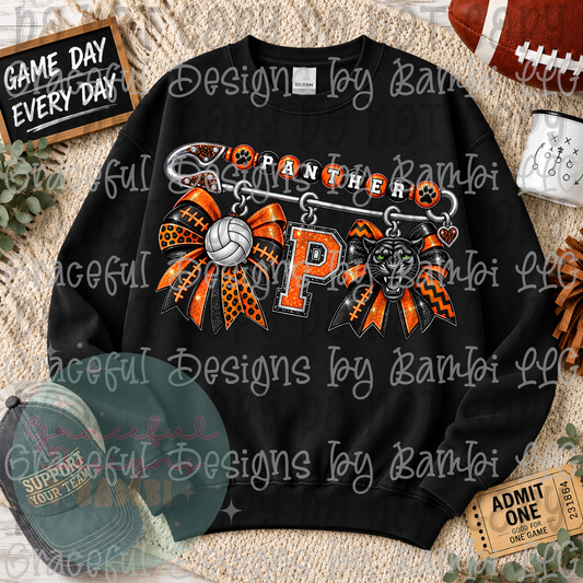 Westwood Panthers Volleyball Safety Pin