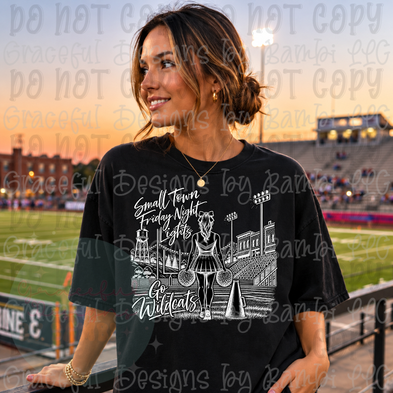 Halftone Friday Night Lights Local School Collection
