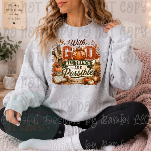 With God All Things- Fall
