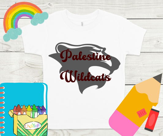 Palestine Wildcats with Wildcat in Background
