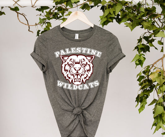 Palestine Wildcats with Wildcat Face