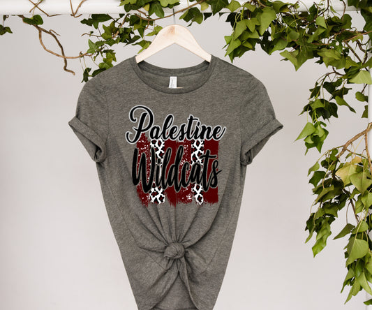 Palestine Wildcats with Brushstrokes